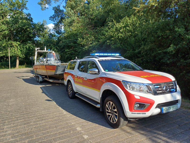 Unser Motorrettungsboot 'Trimpin' war mit vor Ort dabei